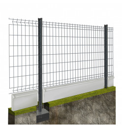 Kit Grillage rigide avec soubassement Pro (Ø 4/5mm)